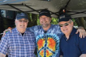 AFM President Ray Hair (center) at Denton Arts & Jazz Festival with MPTF Trustee Dan Beck (left) and Film Funds Trustee Robert Jaffe. 